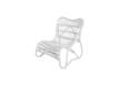 Sillon Curvas Blanco junco Class