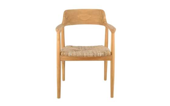 Sillon de Teca Natural y Asiento Anea Diseño Actual Aresisat