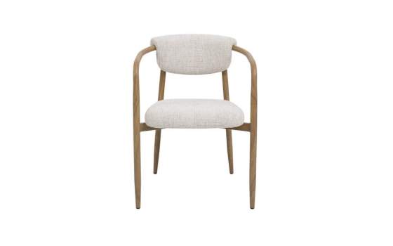 Sillon Diseño Actual Tapizado Chenilla Gruesa Beige Agoult
