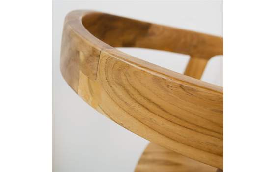 Sillon Diseño Madera Natural Teca Actual Serie Tokio