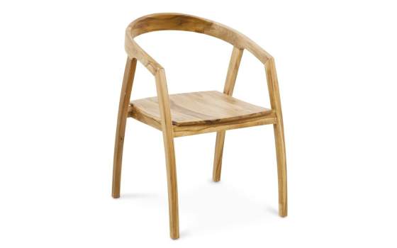 Sillon Diseño Madera Natural Teca Actual Serie Tokio