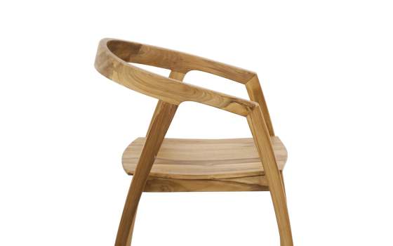 Sillon Diseño Madera Natural Teca Actual Serie Tokio