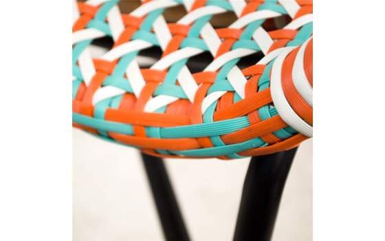 Sillon Diseño Metal Ratan Tejido Plastico Serie Rock