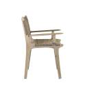 Sillon Diseño Moderno en Teca y Cuerda Serie Briasag