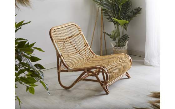 Sillon Diseño Rattan Natural Para Terraza Jardin Serie Aranche