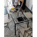 Sillon Forja Jardin  Atenas con Cojin