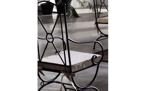 Sillon Forja Jardin  Atenas con Cojin