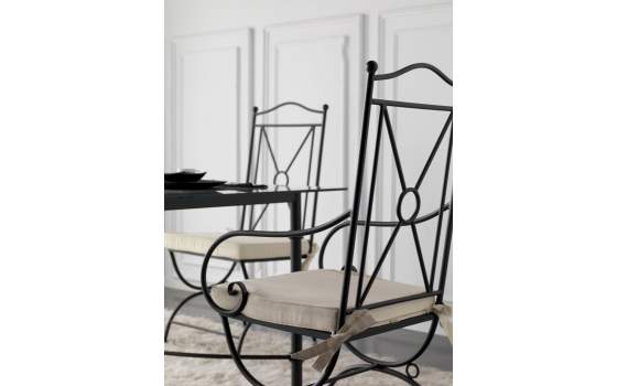 Sillon Forja Jardin  Atenas con Cojin
