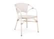 Sillon Frances Aluminio Tejido Sintetico Blanco gris Amelie