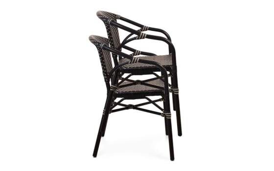 Sillon Frances Aluminio Tejido Sintetico Negro Gris Amelie Sillon Frances Aluminio Tejido Sintetico Negro Gris Amelie