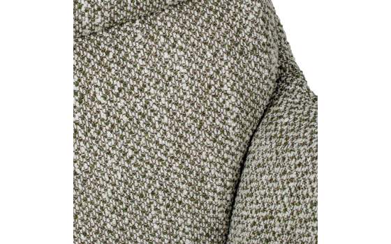 Sillon Giratorio con Reposapies Tapizado Marron Beige Airy