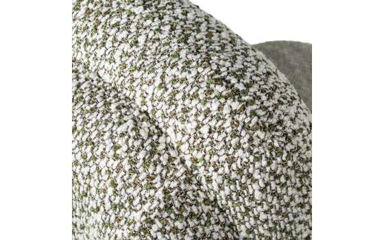 Sillon Giratorio con Reposapies Tapizado Marron Beige Airy