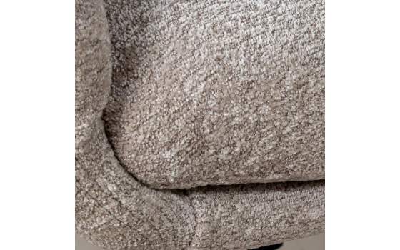 Sillon Giratorio con Reposapiés Tapizado Marron Beige Airy