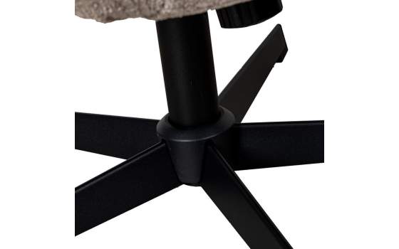 Sillon Giratorio con Reposapiés Tapizado Marron Beige Airy