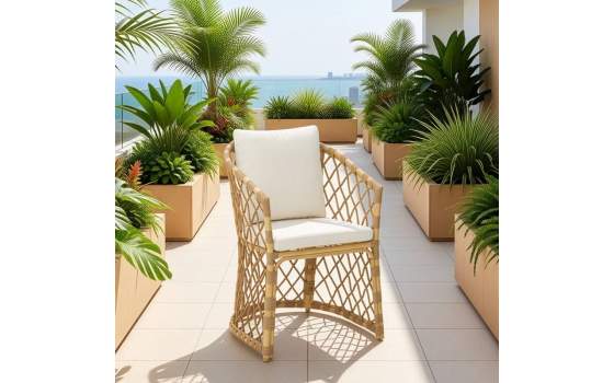 Sillon Jardin Aluminio y Ratan Sintetico con Cojines - Appio