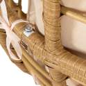 Sillon Jardin Giratorio Acero y Ratan Sintético - Serie Ahrana