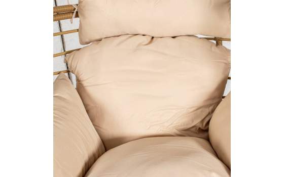Sillon Jardin Giratorio Acero y Ratan Sintético - Serie Ahrana