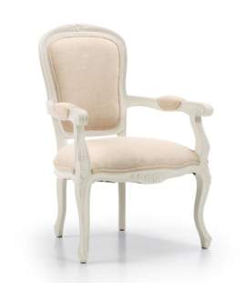 Sillon Louis Blanco Viejo Vintage