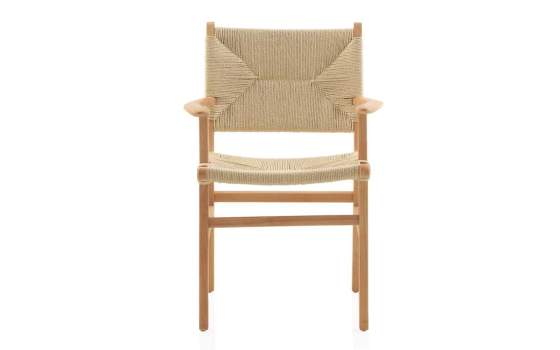 Sillon Madera Con Asiento Respaldo Trenzado Cuerda Serie Hevea Sillon Madera Con Asiento Respaldo Trenzado Cuerda Serie Hevea