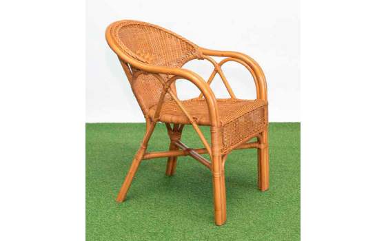 Sillon Medula y Rattan Tejidos Color Miel Serie Arismas Sillon Medula y Rattan Tejidos Color Miel Serie Arismas