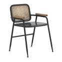 Sillon Metalico Negro Bronce Serie Adenaren