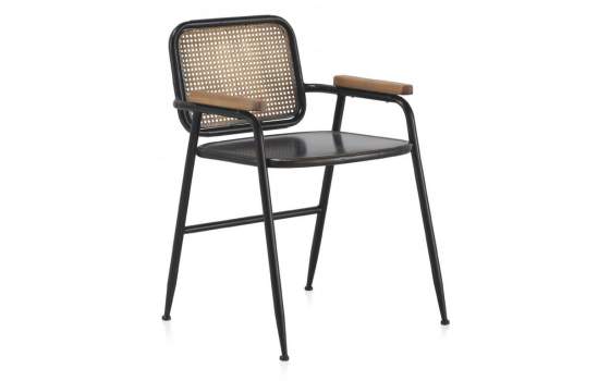 Sillon Metalico Negro Bronce Serie Adenaren