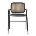 Sillon Metalico Negro Bronce Serie Adenaren