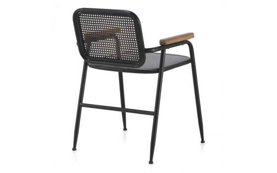 Sillon Metalico Negro Bronce Serie Adenaren