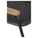 Sillon Metalico Negro Bronce Serie Adenaren