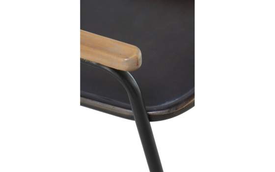 Sillon Metalico Negro Bronce Serie Adenaren