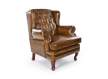 Sillon Orejero Piel Vintage Capitone - Serie Bristol