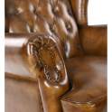 Sillon Orejero Piel Vintage Capitone - Serie Bristol