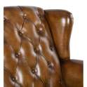Sillon Orejero Piel Vintage Capitone - Serie Bristol