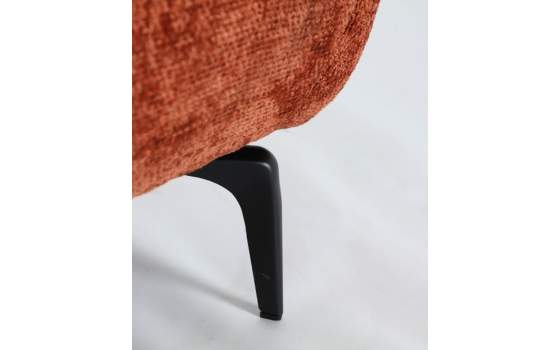 Sillon Orejero Salon Tapizado Marron  Serie Aprivas