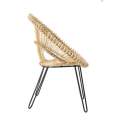 Sillon Ratan Huevo y Patas de Forja Serie Benin