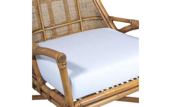 Sillon Ratan Natural con Cojin Estilo Actual Serie Alvade