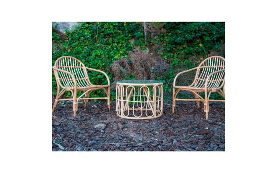 Sillon Ratan Pelado Natural Serie Aticos