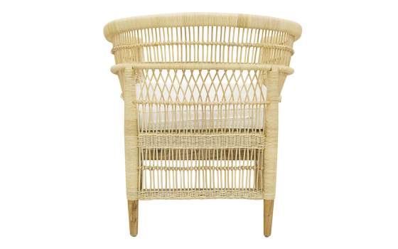 Sillon Ratan y Medula Natural con Cojin Actual Serie Alvade