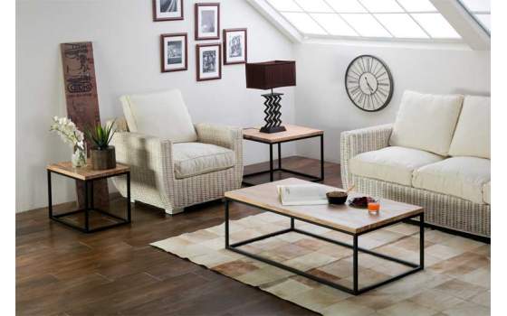 Sillón Rattan Blanco Decape Ursula
