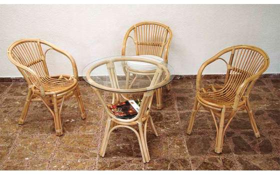 Sillon Rattan Bambu Respado Bajo Agoiz