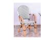 Sillon Rattan Terraza Tejido Sintetico Negro Blanco Barias