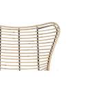 2 Sillones Rattan  Forja con Cojin Blanco Serie Rattanwund