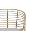 2 Sillones Rattan Forja con Cojin Blanco Serie Rattanwund