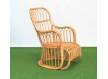 Sillon Respaldo Alto Rattan Natural Jardin Serie Arismas