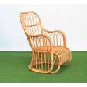 Sillon Respaldo Alto Rattan Natural Jardin Serie Arismas
