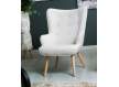 Sillon Salon Actual Tapizado Terciopelo Beige Serie Boulain