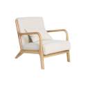 Sillon Salon Actual Tejido Anat Color Beige Serie Abatran