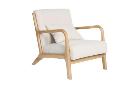 Sillon Salon Actual Tejido Anat Color Beige Serie Abatran