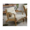 Sillon Salon Actual Tejido Anat Color Beige Serie Abatran