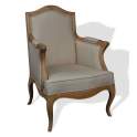 Sillon Salon Clasico Roble Tapizado Vintage
